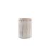 White Wash Acacia Wood Cutlery Cylinder/Caddy 10 x 13cm