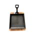 Heavy Duty Square Sizzler With Wooden Base 10