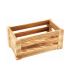 Rustic Deep Wooden Crate  27 X 16 X 12cm